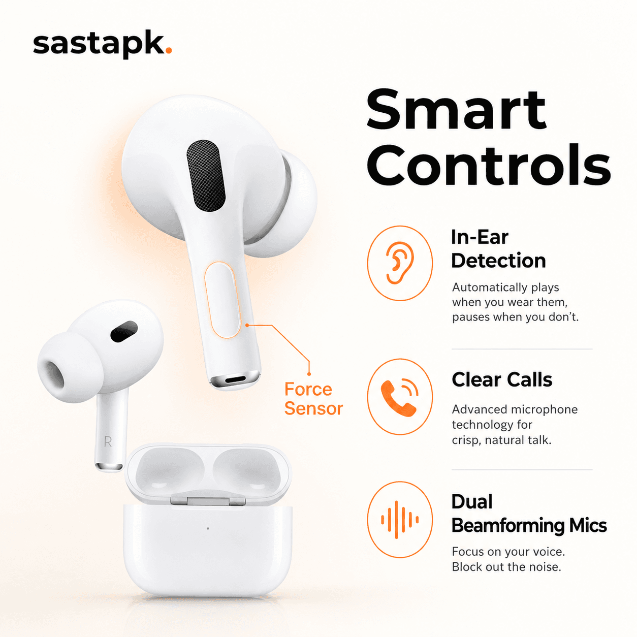 Airpod Pro 2 TWS Wireless Earbuds β White